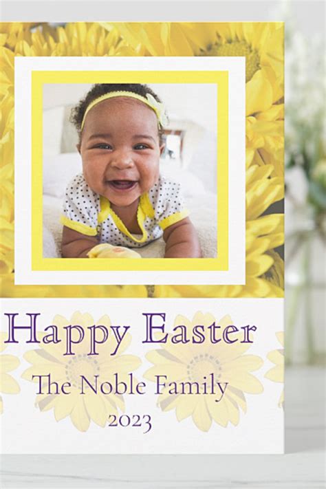 Easter Photo Card - Instant Download - Customizable