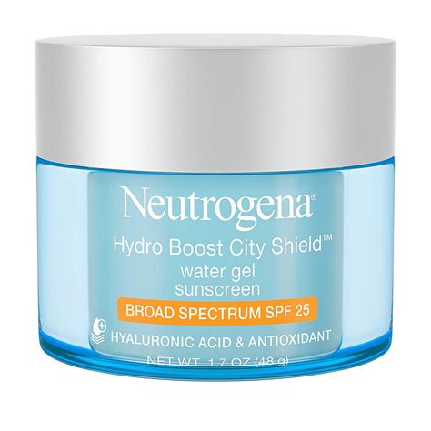 Neutrogena Hydro Boost City Shield Water Gel with Hydrating Hyaluronic Acid, Facial Moisturizer ...