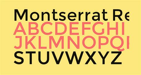 Montserrat Font Description at Olive Miles blog