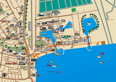 Maps for Eilat in Hebrew | Eilat, Map, Wonders of the world