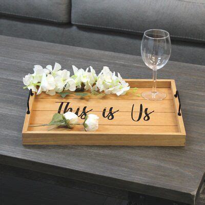 Gracie Oaks Nouman Wood Serving Tray | Wayfair | Serving tray wood ...