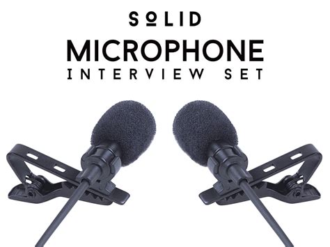 SoLID Dual Lavalier Microphone Interview Set — Tools and Toys