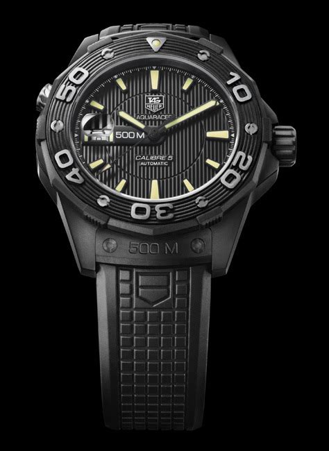 TAG Heuer Aquaracer 500 All Black - ShockBlast