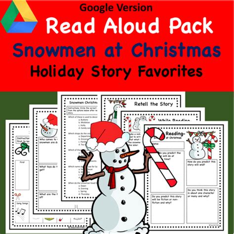 Snowmen at Christmas Read Aloud Activities