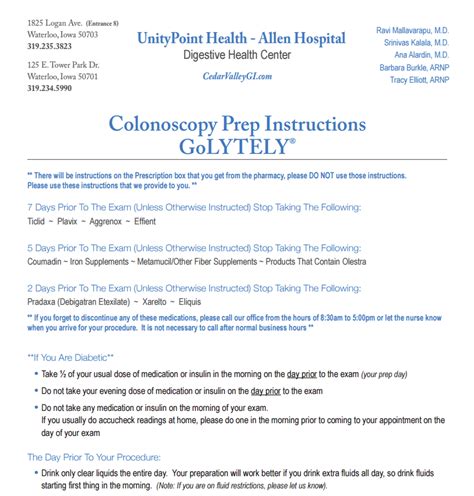 How to prepare for your colonoscopy | Cedar Valley Gastroenterology