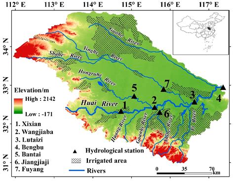 Huai River Map