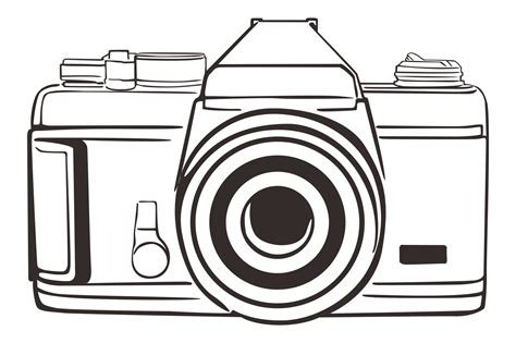 Technology - Camera Line Art 21909826 PNG