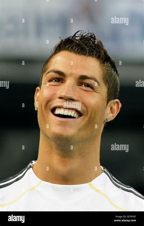 Real madrid player ronaldo smiles hi-res stock photography and images ...