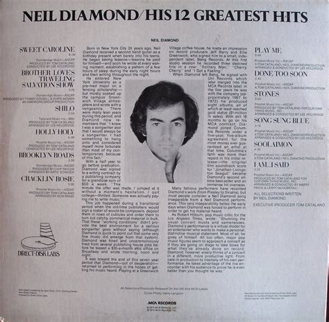 Swingville: Neil Diamond - His 12 Greatest Hits (1974)