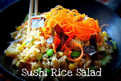 Sushi taste, without the roll! Sushi Rice Salad | Sushi rice, Rice salad, Vegitarian recipes