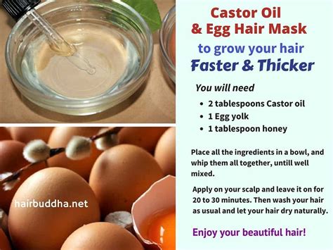 Castor Oil Hair Mask to Grow Your Hair Faster and Thicker - hair buddha