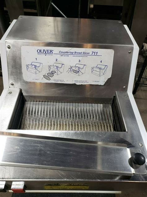 OLIVER 711 COMMERCIAL COUNTER TOP ½" BREAD SLICER MACHINE - Commercial Bread & Bagel Slicers