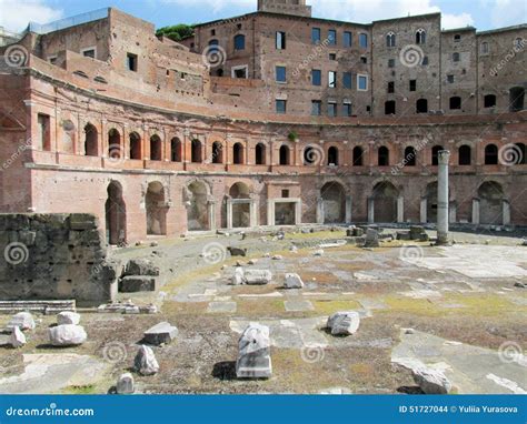 Ancient Roman Forum Ruins In Rome Stock Photo - Image of heritage ...