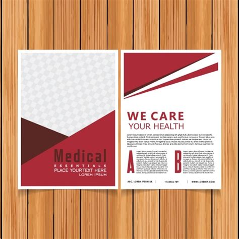 Medical brochure template Vector | Free Download