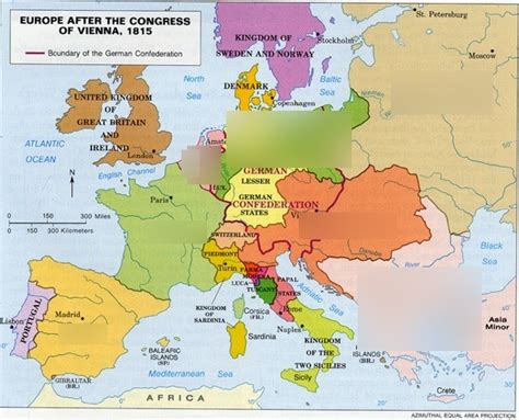 Map Of Europe In 1850 - Map