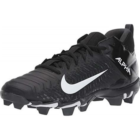 nike men's alpha menace 2 shark football cleat black/white/anthracite ...