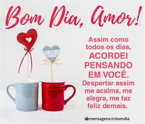 Bom Dia Amor! Você me dá Paz | Mensagem bom dia amor, Mensagens de bom ...