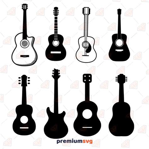 Guitar Tumbler SVG | Acoustic Guitar Svg Clipart Cut Files | PremiumSVG