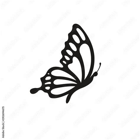 Butterfly icon vector Stock Vector | Adobe Stock