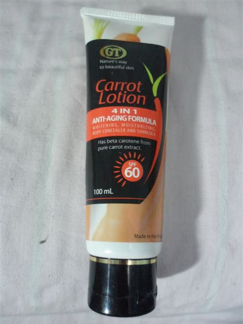 The Beauty Banana: GT Carrot Lotion Review