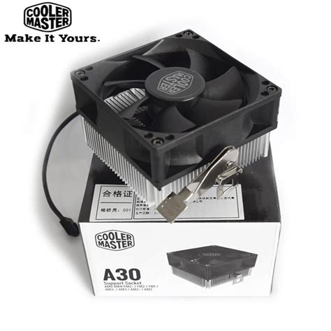 Cooler Master A30 CPU Cooler 8cm Quiet Fan For AMD AM4 AM3 AM3+ AM2 AM2 ...