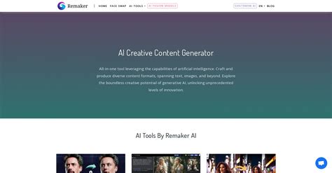 Remaker AI: Content Generator, Face Swap Free Online Tool