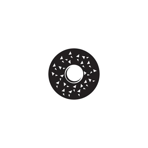 Donut logo vector 10960289 Vector Art at Vecteezy