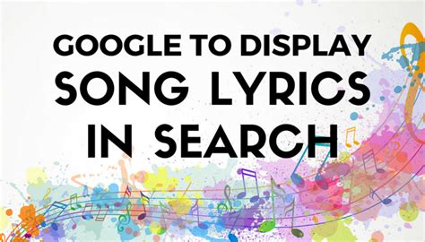 Google Will Now Display Song Lyrics in Search Results