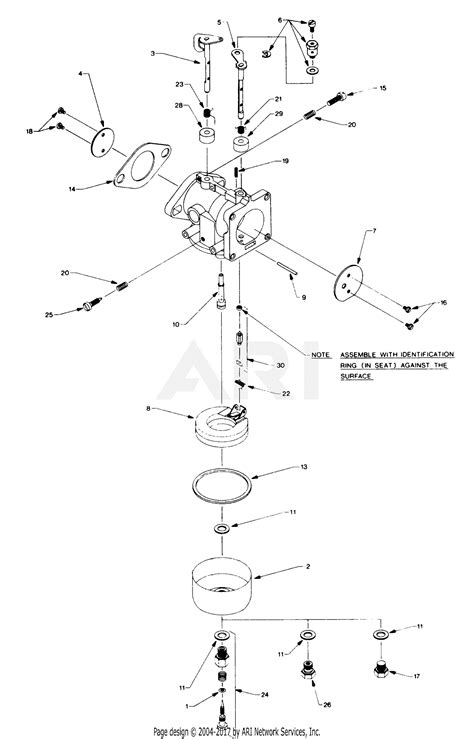 Walbro Carburetor LMH-18 Parts Diagram for LMH-18 PARTS LIST