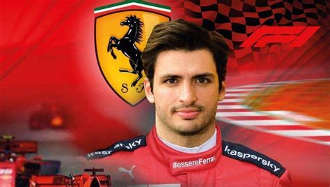 Carlos Sainz rides a Ferrari. The confinement of a transfer