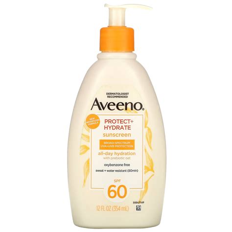 Aveeno, Protect + Hydrate, Sunscreen, SPF 60, 12 fl oz (354 ml)