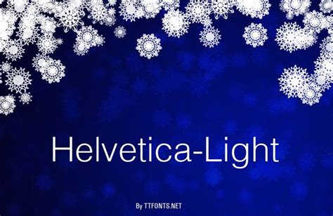 Helvetica-Light truetype font