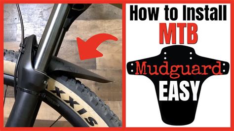 MTB Mudguard - How to install - Front Fender - YouTube