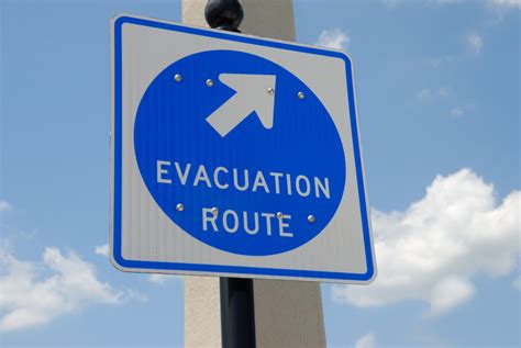 Evacuation Route Sign Free Stock Photo - Public Domain Pictures