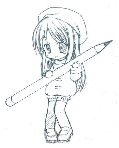 Anime Pencil Drawing at GetDrawings | Free download