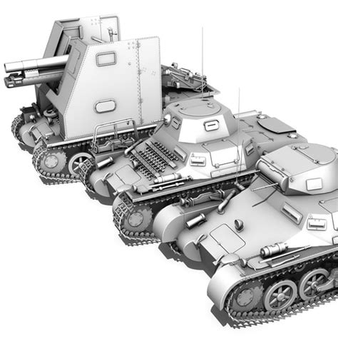 panzerkampfwagen 1 panzer - 3d model