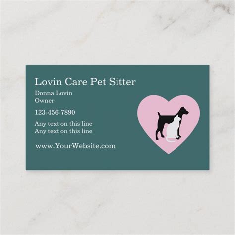 Pet Sitter Business Cards | Zazzle.com