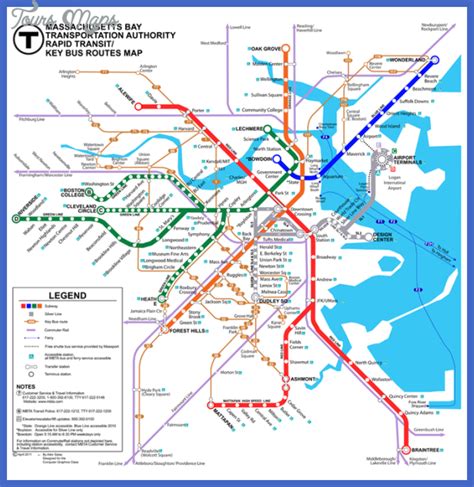 Boston T Subway Map Pdf - London Top Attractions Map