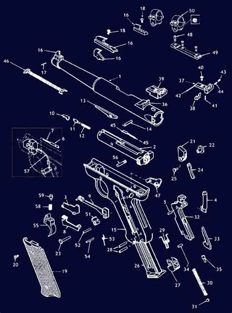 Ruger Mark 2 Schematic - Gun Diagrams, Gun Parts | MidwayUSA