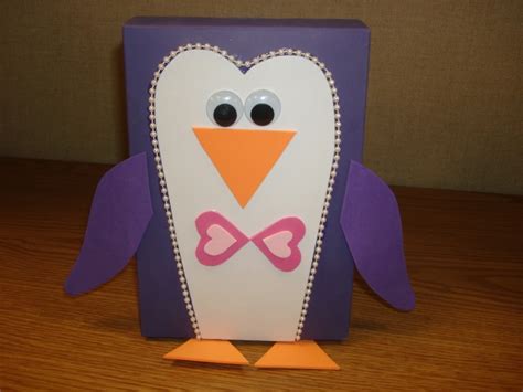 How to Make a Penguin Valentines Box