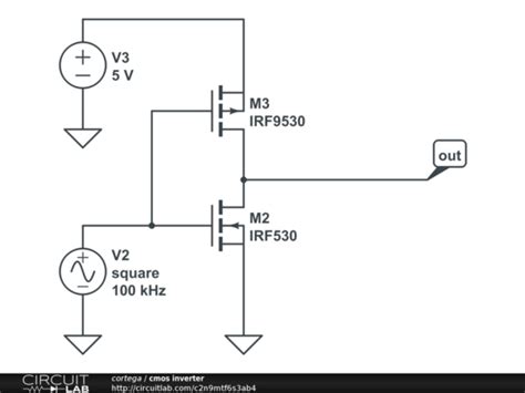 cmos inverter - CircuitLab