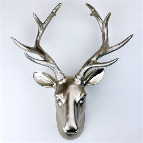 Premium Deer Head Wall Art (Silver) - Walplus - Touch of Modern