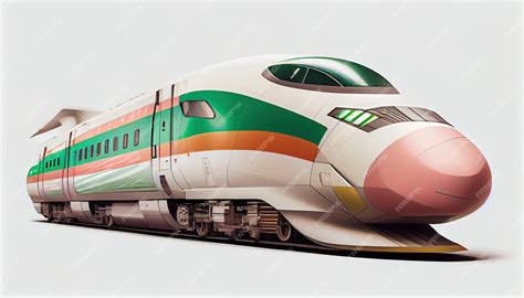 Premium AI Image | Modern bullet train in japan photo realistic