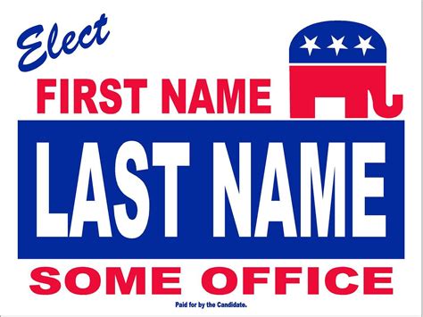 Political Yard Sign Templates - A.G.E. Graphics