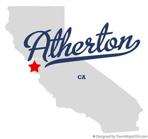 Map of Atherton, CA, California