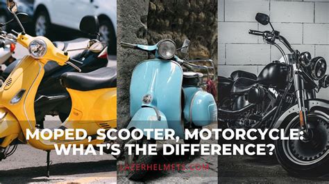 Motorcycle vs. Moped Vs. Scooter: What Are The Differences?