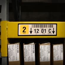 Magnetic Warehouse Rack Labels - Camcode