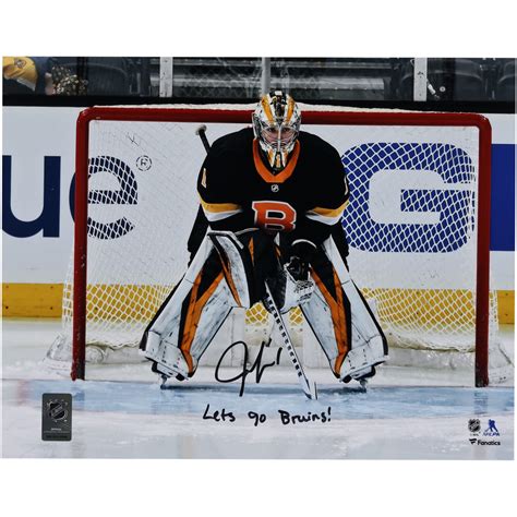 Jeremy Swayman Boston Bruins Autographed 11" x 14" Black Alternate ...