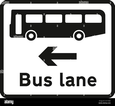 Bus lane on road at junction ahead, The Highway Code Traffic Sign ...