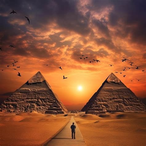 Premium AI Image | pyramids in giza